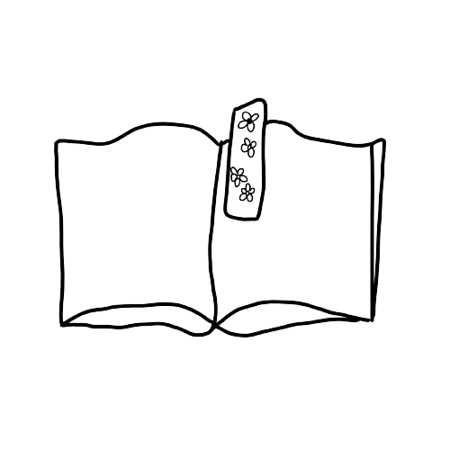 Getekend bladwijzer icoon