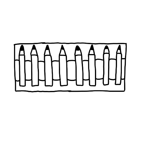 Getekend potloodrol icoon